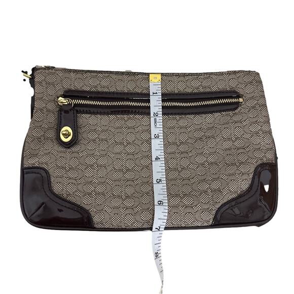 COACH Poppy Signature C Mini Oxford East/West Swingpack Canvas Crossbody - Picture 10 of 11